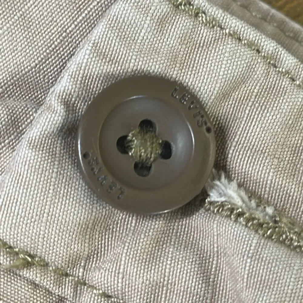 LEVI’S Mens Cargo Utility Shorts‎ size 36 White Tab khaki Shorts
